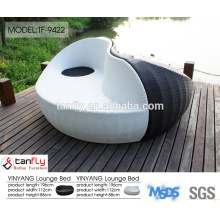 resin wicker outdoor furniture-rattan round bed
